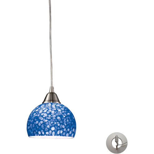 Saint George 1 Light 6 inch Satin Nickel Mini Pendant Ceiling Light