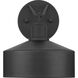 Precinct 1 Light 9.5 inch Textured Black Outdoor Wall Lantern