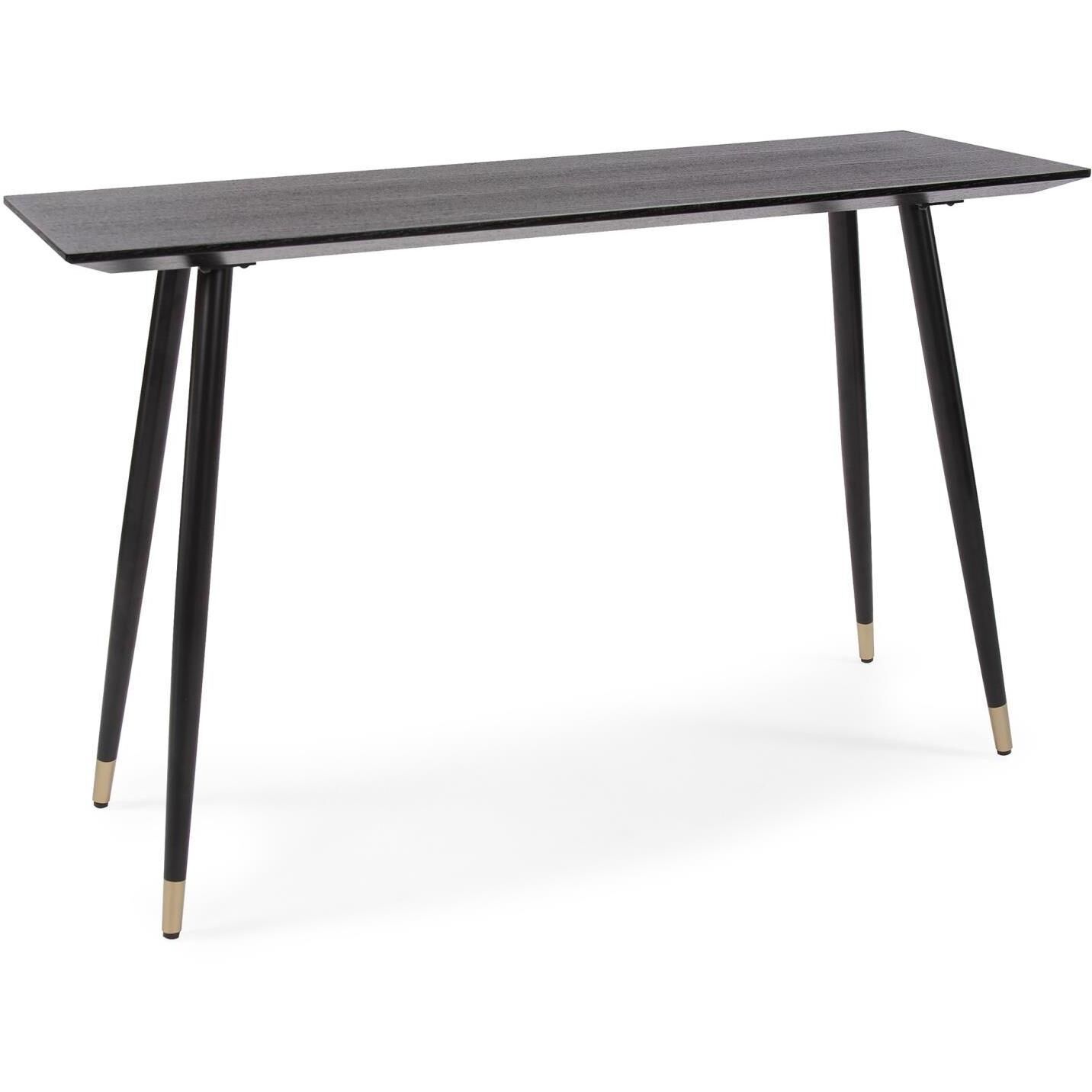 Soho 47 inch Dark Ash/Brass Console Table