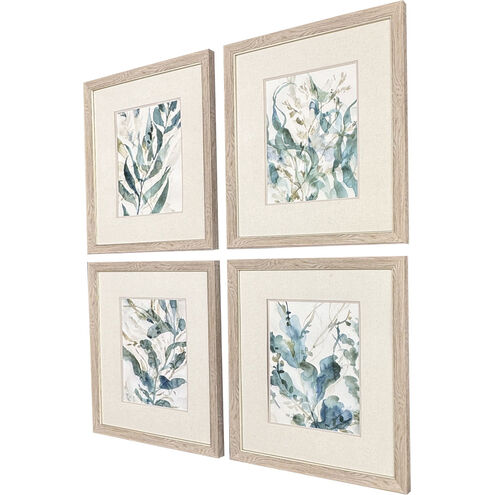 Underwater Botany Blue and Green and Multi and Neutral Framed Art