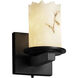 Lumenaria Wall Sconce Wall Light in Matte Black, Cylinder with Broken Rim, Incandescent