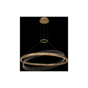 Saturno LED 36 inch Brushed Brass Pendant Ceiling Light