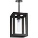 Montecito 1 Light 9 inch Black Outdoor Ceiling Lantern, Small
