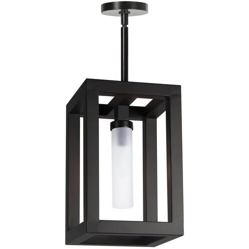 Montecito 1 Light 9 inch Black Outdoor Ceiling Lantern, Small