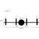 Skyva 4 Light 31.5 inch Matte Black Vanity Light Wall Light