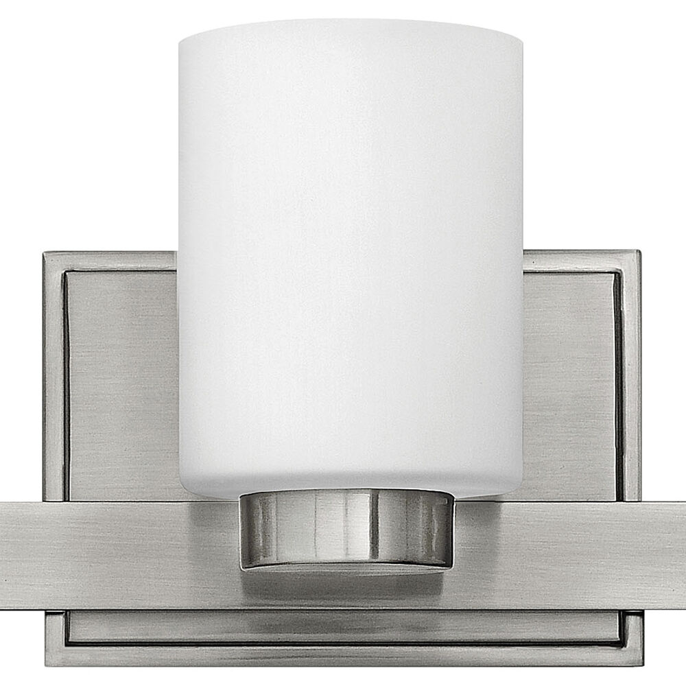 Miley 3 Light 22 inch Brushed Nickel Vanity Light Wall Light in Etched White