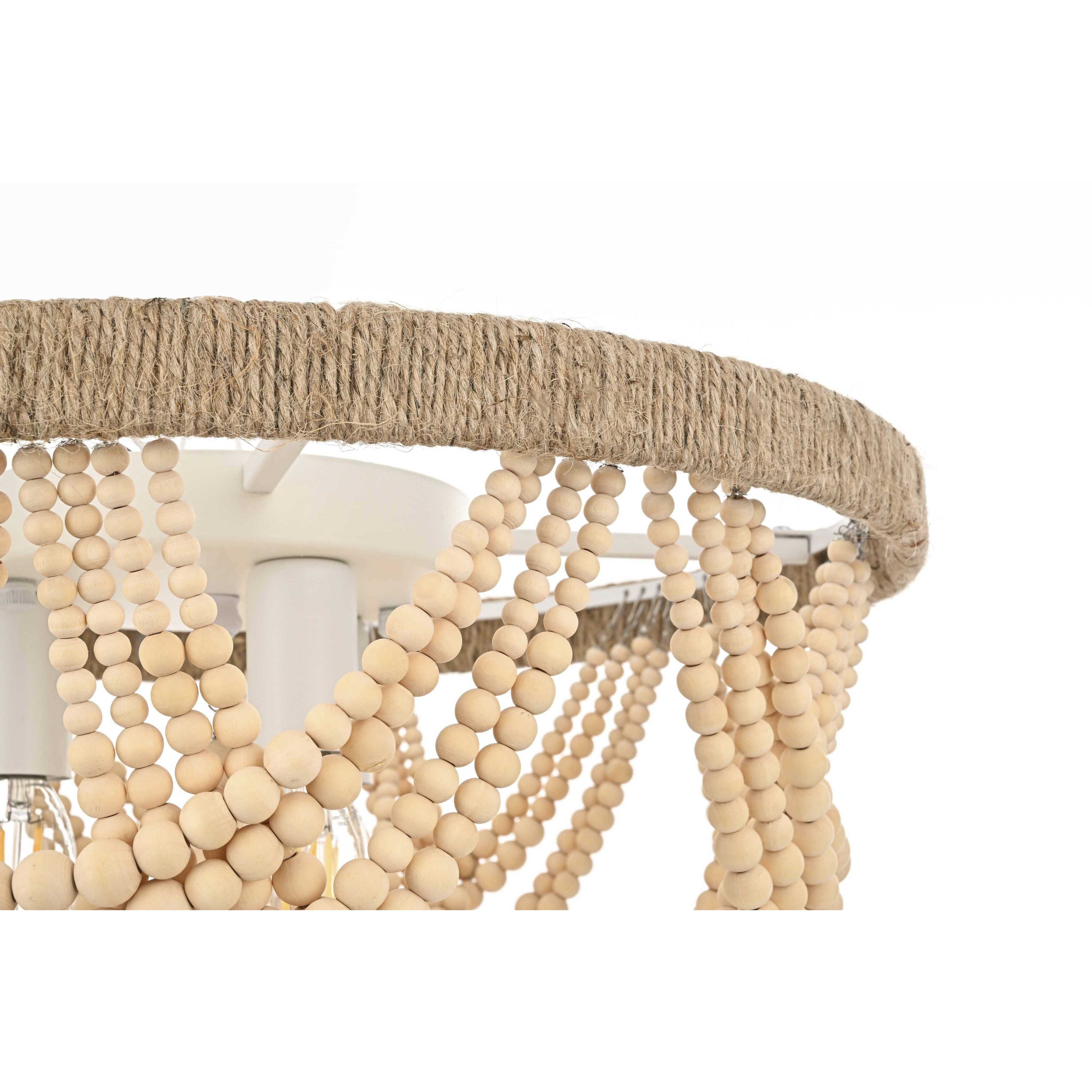 Jolie 4 Light 16 inch Beige Flush Mount Ceiling Light