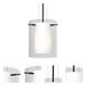 Pahu 8 LED Black Cable Pendant Ceiling Light