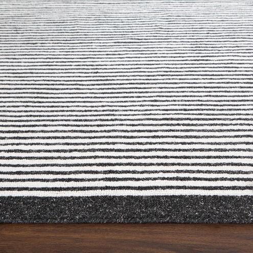 Myra 36 X 24 inch Black/White Rug in 2 x 3
