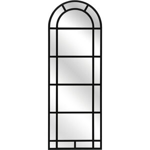 Arched Pier 81.5 X 29.25 inch Black with Clear Wall Mirror