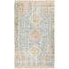 Zainab 48 X 27 inch Sky Blue/Burnt Orange/Lime/Navy/Dark Green/White Rugs