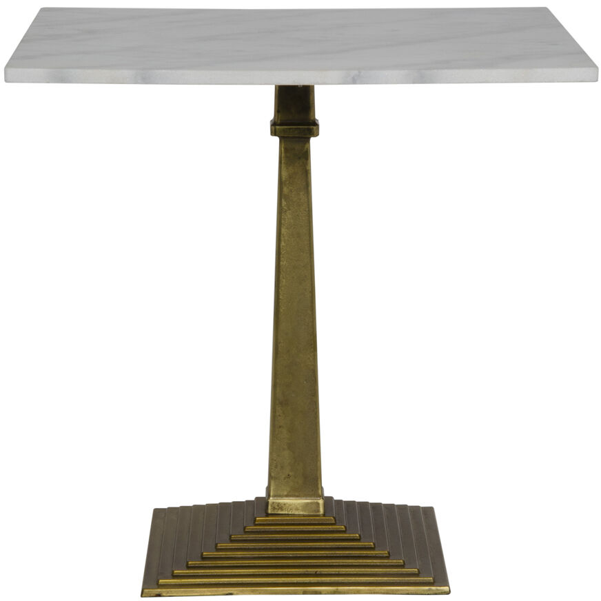 Fadim 30 X 30 inch Antique Brass Side Table