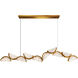 Moon 70 inch Brass Chandelier Ceiling Light