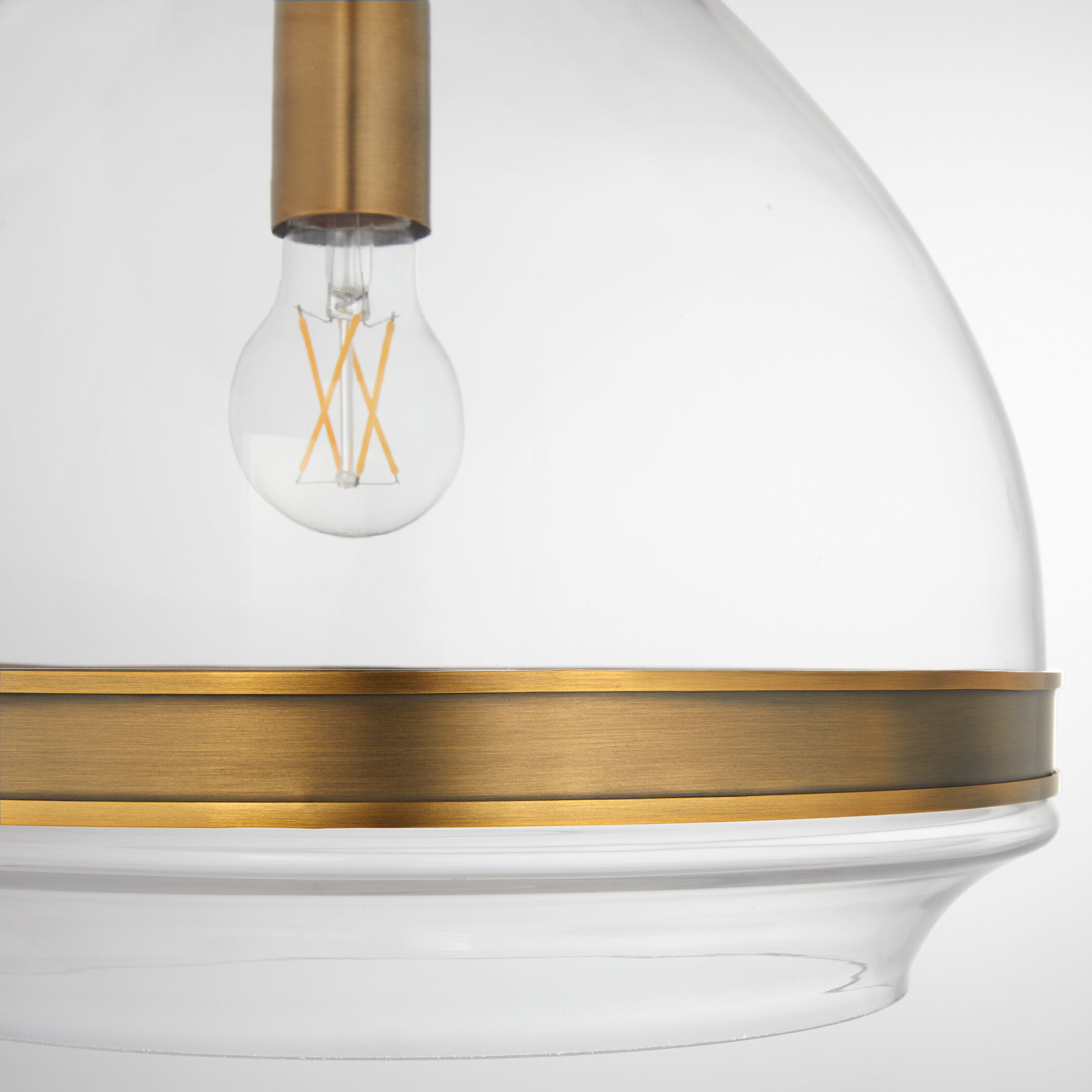 Tilbrook 1 Light 14 inch Brushed Brass Pendant Ceiling Light