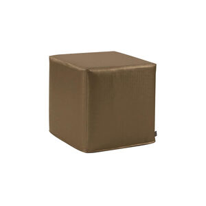 No Tip 17 inch Luxe Bronze Block Ottoman with Cover