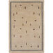Gava 120 X 96 inch Neutral and Black Area Rug, Wool