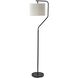 Evan 60 inch 100.00 watt Black Floor Lamp Portable Light, Simplee Adesso