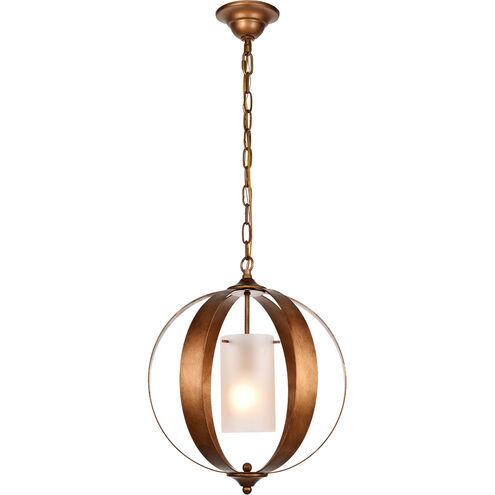 Marion 1 Light 15 inch Vintage Gold Pendant Ceiling Light