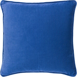 Corduroy 18 inch Dark Blue Pillow Kit in 18 x 18, Square