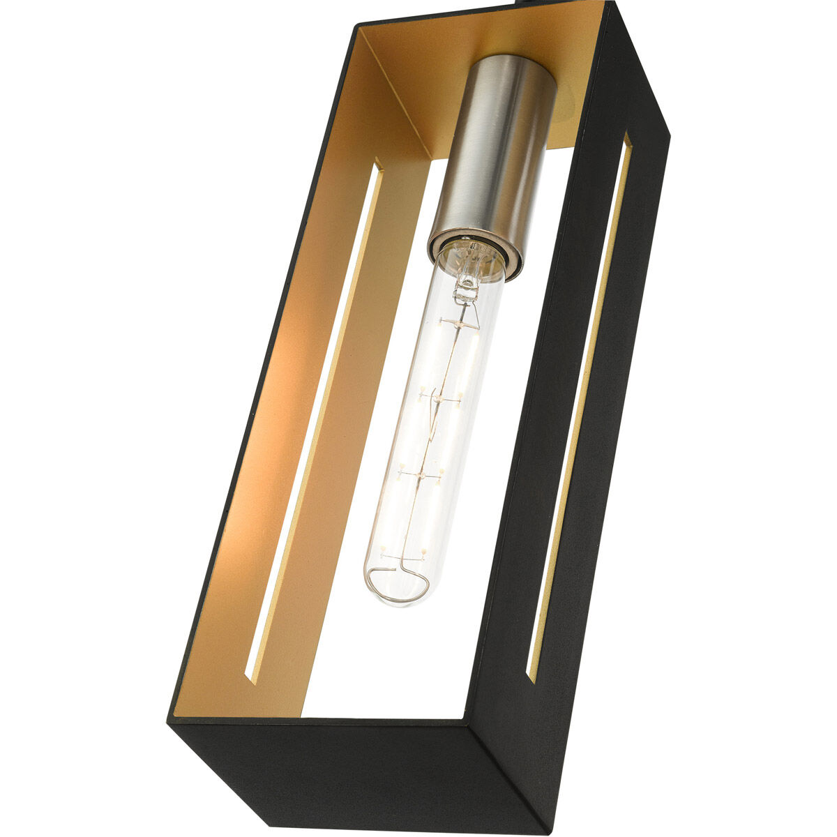 Soma 1 Light 5.13 inch Textured Black with Brushed Nickel Accents Pendant Ceiling Light