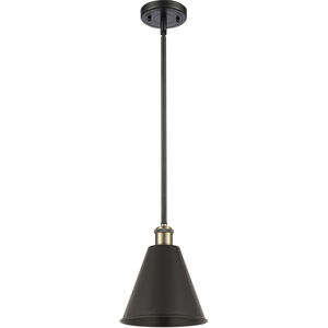 Ballston Cone LED 8 inch Black Antique Brass Pendant Ceiling Light