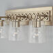 Isabella 3 Light 23 inch Winter Gold Vanity Light Wall Light