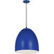 Z-Studio 3 Light 19 inch Blue Pendant Ceiling Light
