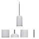 Glide LED Bronze Cord Pendant Ceiling Light in Natural Concrete