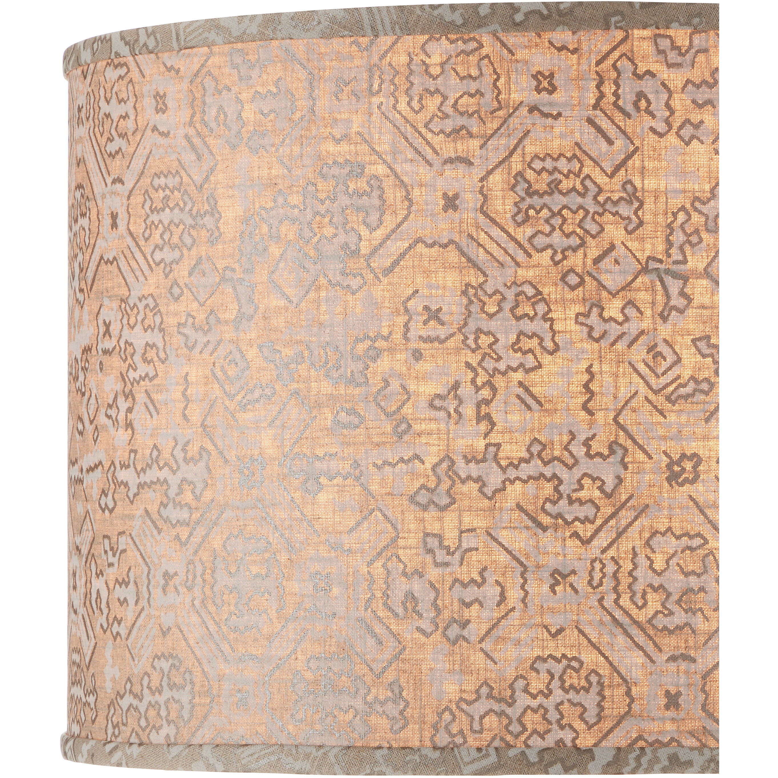 Nomad Beige/Ivory Drum Lamp Shade