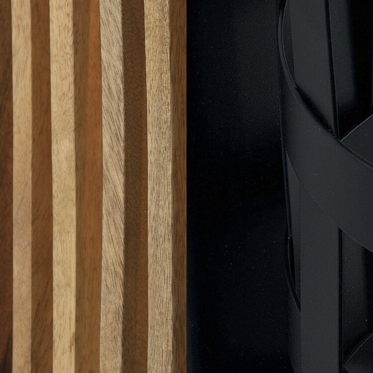 Jonah 4 Light 35 inch Light Wood and Matte Black Chandelier Ceiling Light