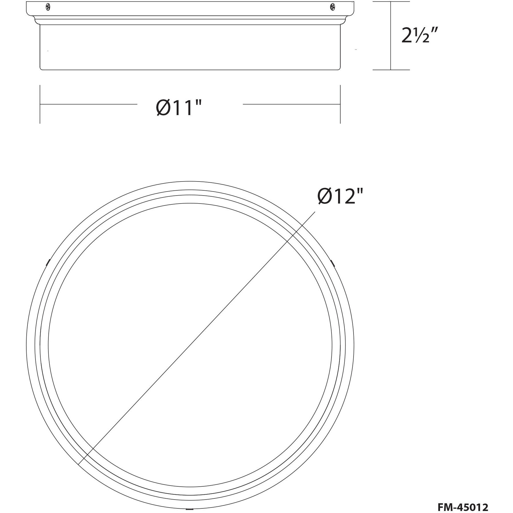 York LED 12 inch Aged Brass Flush Mount Ceiling Light, dweLED