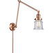 Small Canton 30 inch 60.00 watt Antique Copper Swing Arm Wall Light, Franklin Restoration