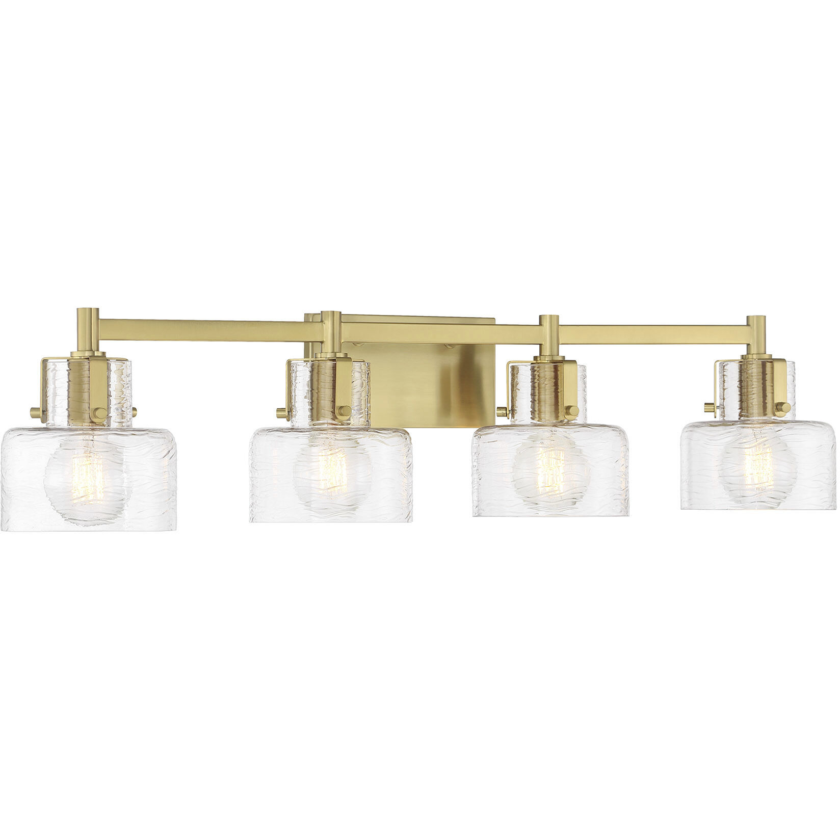 Dover 4 Light 33.25 inch Warm Brass Bathroom Vanity Light Wall Light