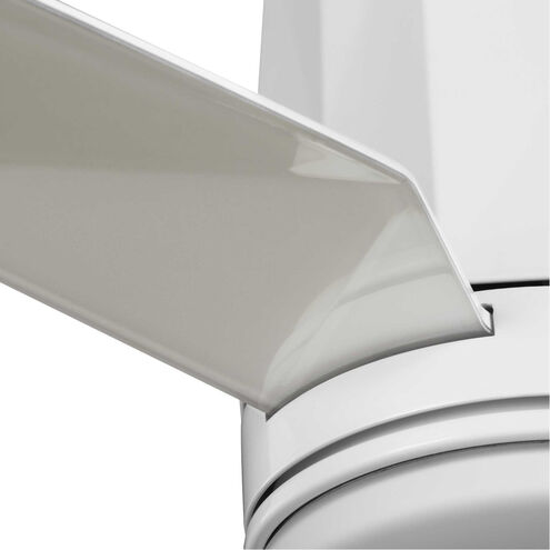Bixby 60 inch White with Clear/White Metal Flake Blades Ceiling Fan, Progress LED