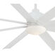 Slipstream 65 inch Flat White Outdoor Ceiling Fan