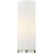 Stratford 1 Light 10.5 inch Silver Outdoor Sconce in White Glass