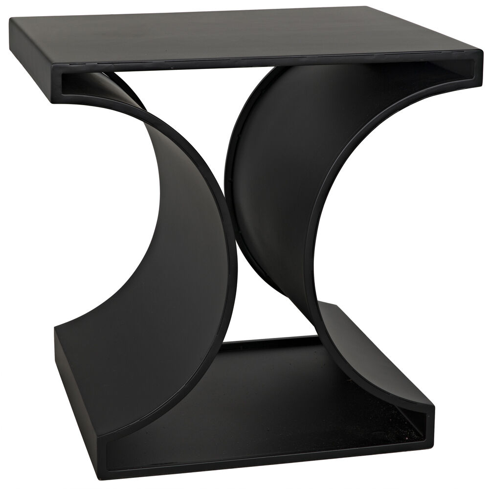 Alec 24 X 23.5 inch Matte Black Side Table