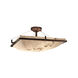 LumenAria LED 53 inch Dark Bronze Semi-Flush Ceiling Light