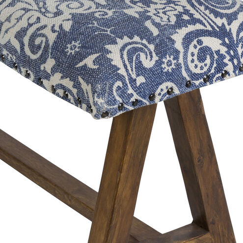 Kanpur Navy Upholstered Bench