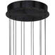 Stack LED 48 inch Black Pendant Ceiling Light, dweLED