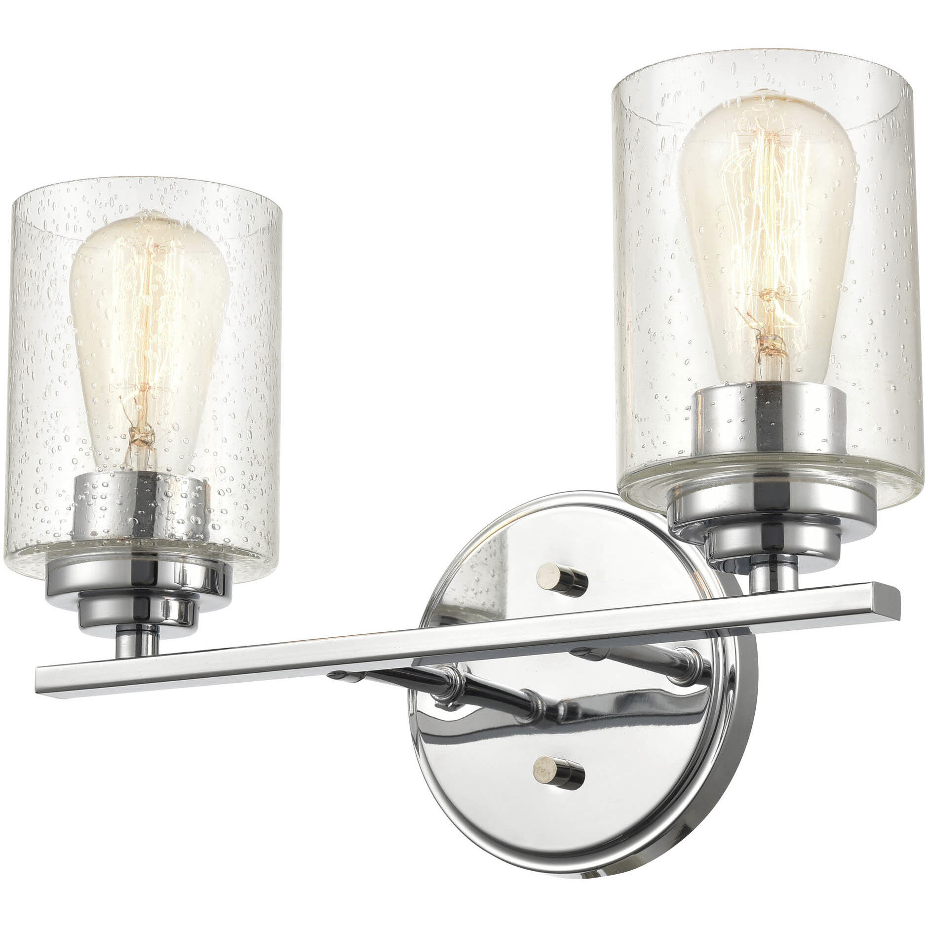 Moven 2 Light 14.25 inch Chrome Bathroom Vanity Light Wall Light