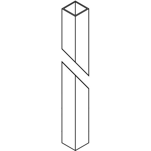 Square 84 inch Coastal Oil Rubbed Bronze Outdoor Post