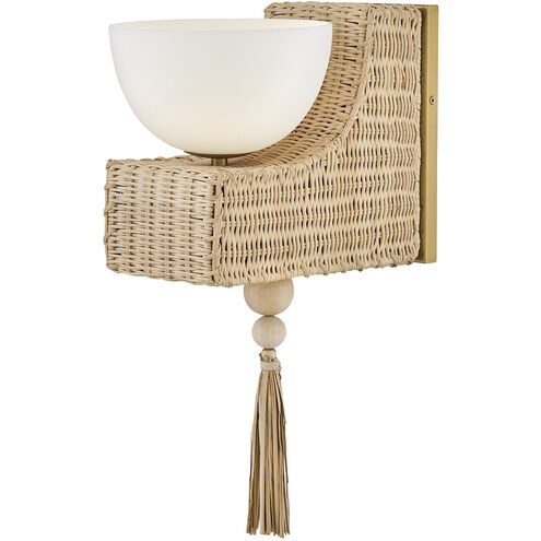 Lisa McDennon Thalia 1 Light 7.5 inch Lacquered Brass Sconce Wall Light