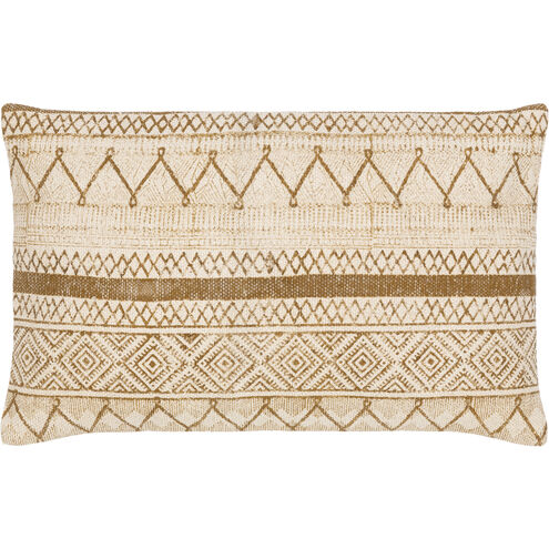 Janya 22 inch Light Beige Pillow Kit in 14 x 22, Lumbar