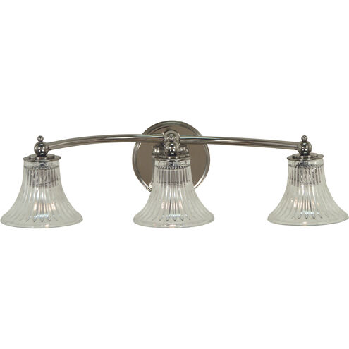 Ella 3 Light 20 inch Polished Nickel Sconce Wall Light