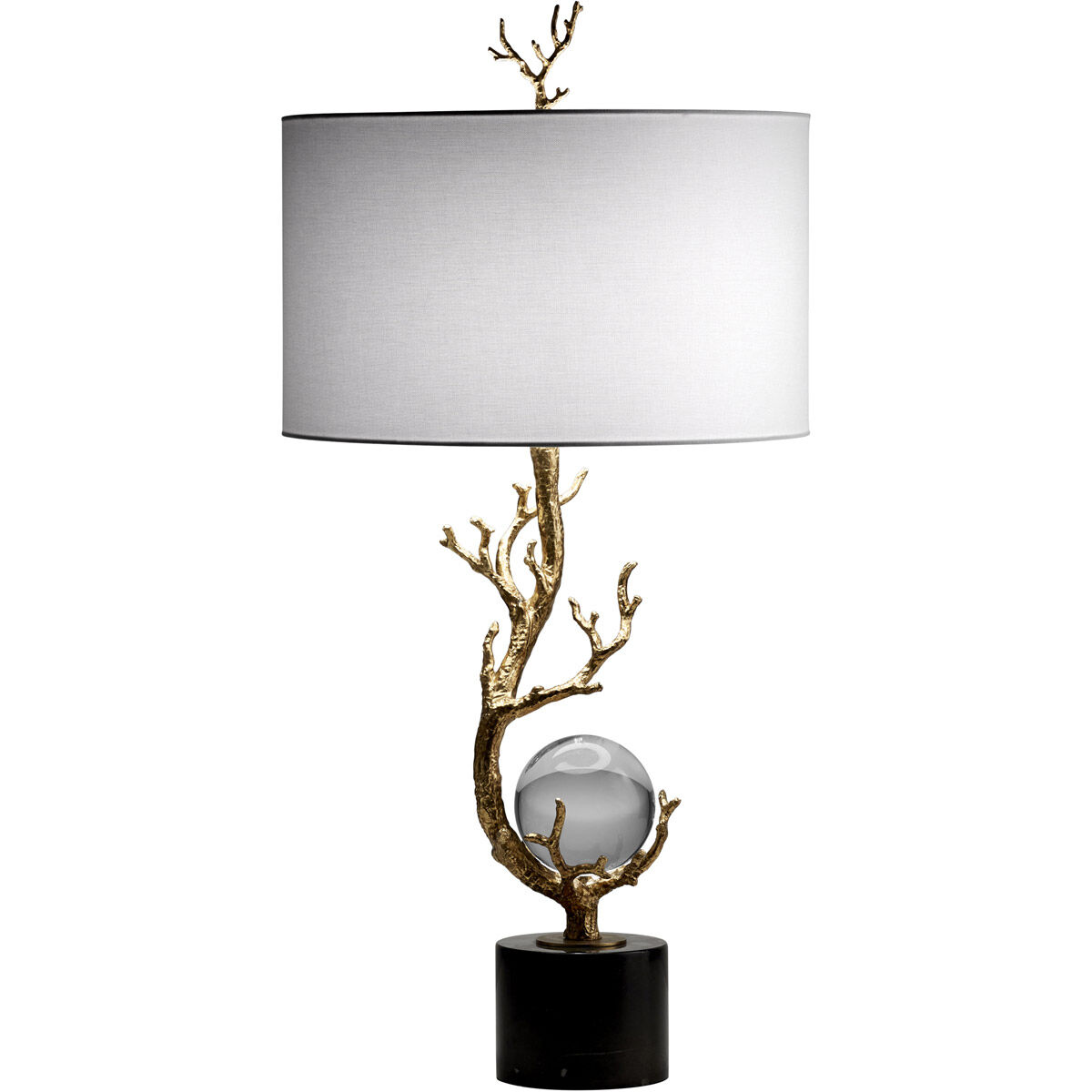 Autumnus 38 inch 100.00 watt Gold Leaf Table Lamp Portable Light