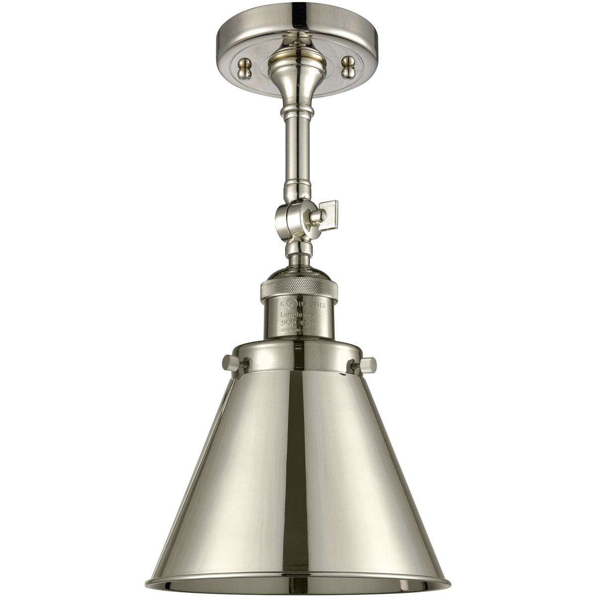 Franklin Restoration Appalachian LED 8 inch Polished Nickel Sconce Wall Light, Franklin Restoration