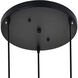 Histoire 3 Light 17.9 inch Brass and Black Pendant Ceiling Light