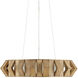 Plunge LED 30 inch Brass Chandelier Ceiling Light