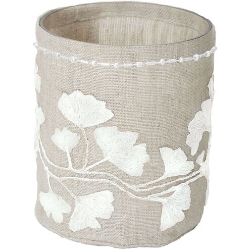 Linen Ginkgo 4 inch Candleholder